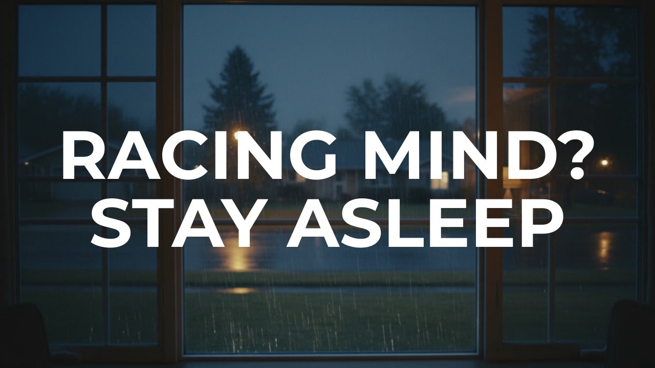 6 Hours of Rain on a Window to Calm Overthinking & Fall Asleep | Quiet Drift