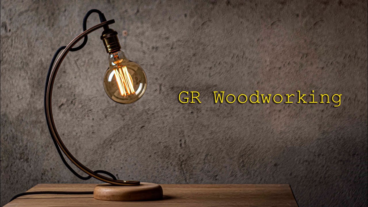 Making wooden lamp