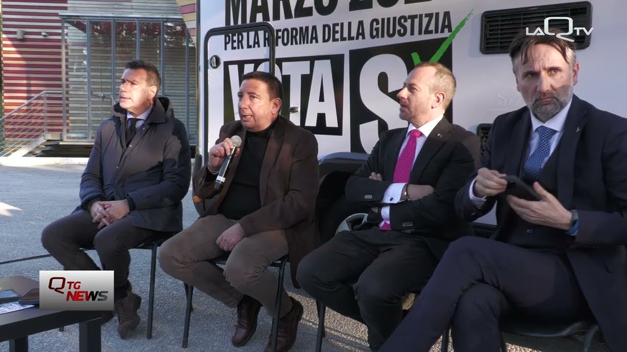 L'Aquila. Fratelli d'Italia presenta il 'Camper per il Sì' al referendum sulla giustizia