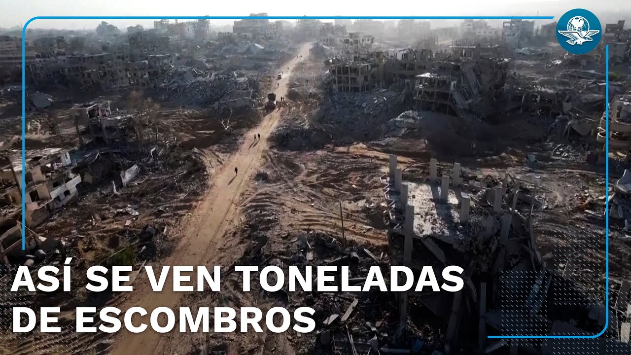 Drones captan la devastaci&oacute;n en Gaza tras dos a&ntilde;os de guerra