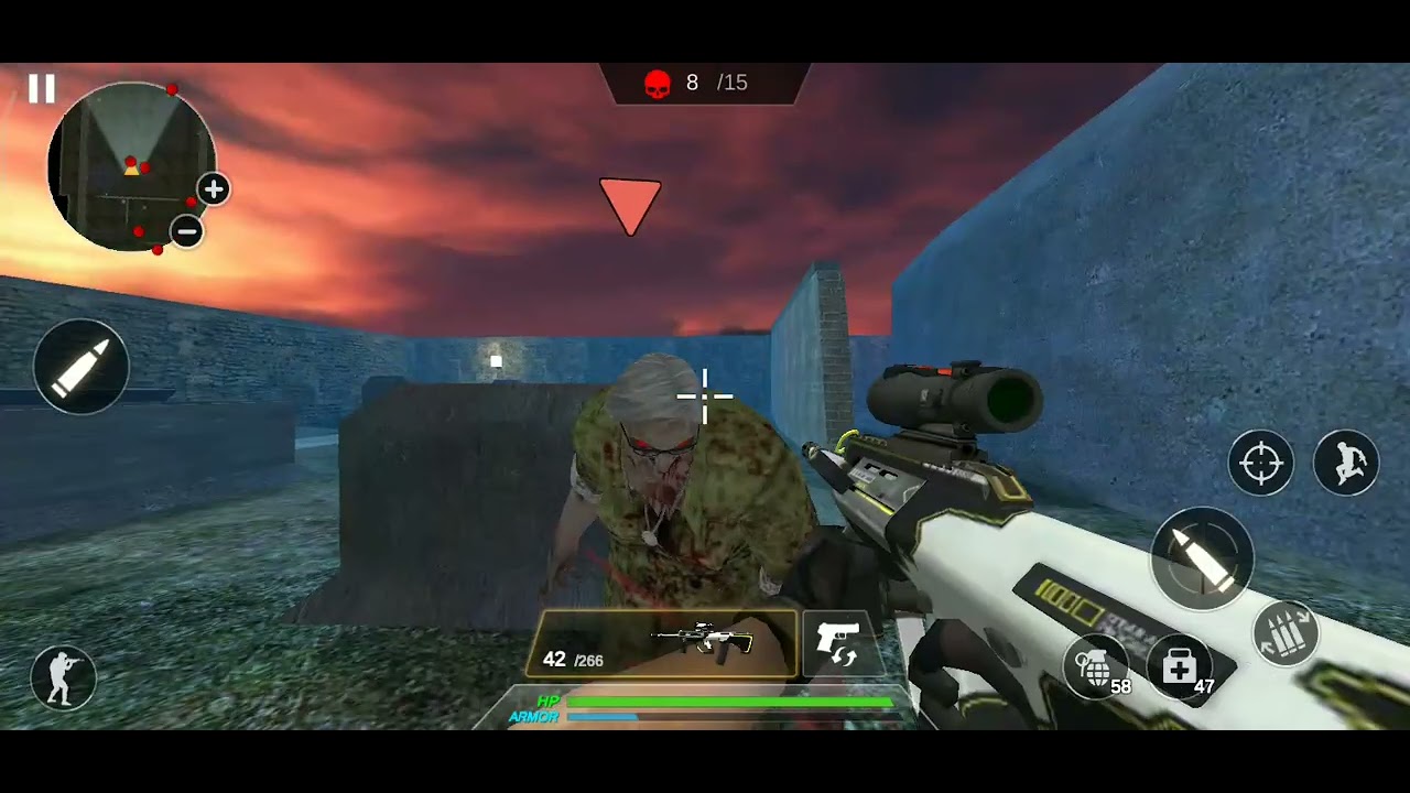 Haunted gameplay 🗡☠️🎯(no commentary) like & subscribe! #strikeops #actiongameplay #zombie 