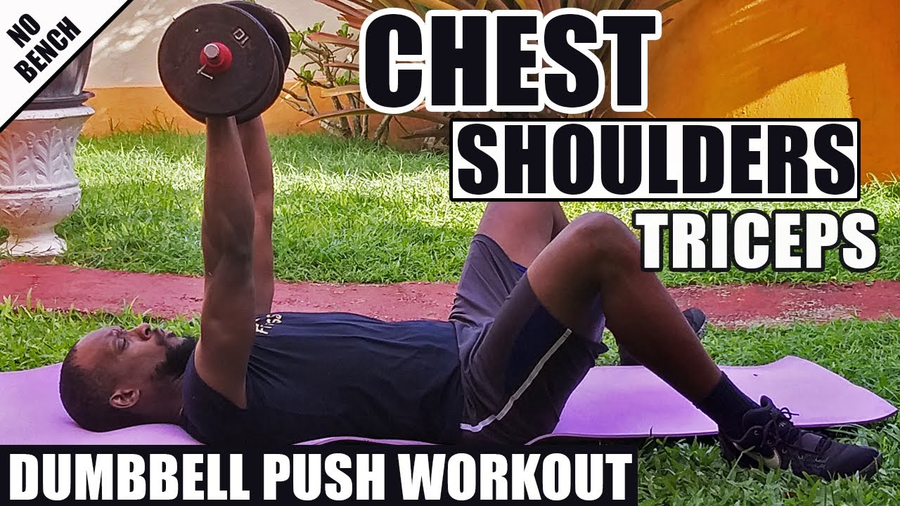 1 HOUR CHEST SHOULDERS And TRICEPS DUMBBELL WORKOUT || 30 DAY HOME MUSCLE BUILDING PROGRAM || Day 23