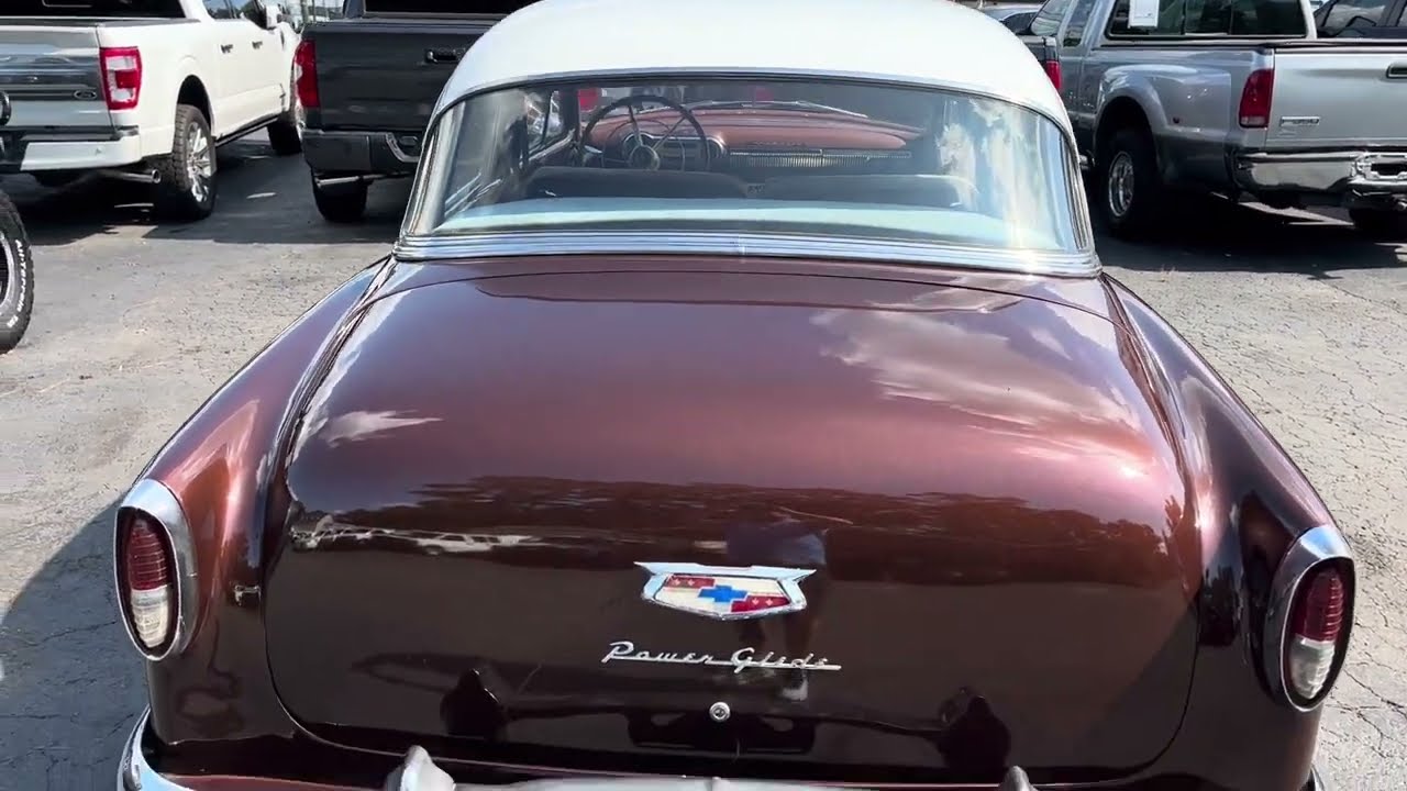 Chevrolet Belair Powerglide 1954 года выпуска, классический антикварный автомобиль, двухдверный с...