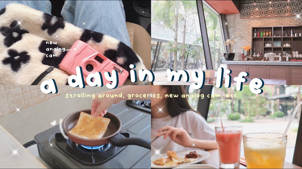 a day in my life : strolling around, groceries, new analog cam & lots of eating ✧･ﾟ// ind ◡̈ ❀