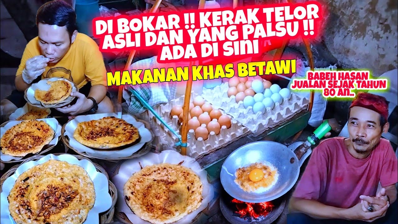 BARU TAU KERAK TELOR ASLI BETAWI TERNYATA BEGINI !! | MAKANAN KHAS JAKARTA