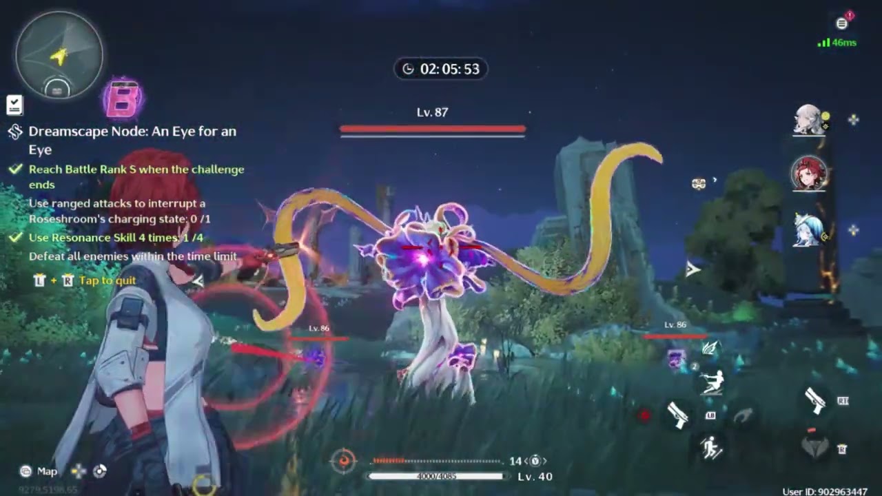 Use Ranged Attacks to interrupt a Roseshroom's Charging state | Wuthering Waves V2.0