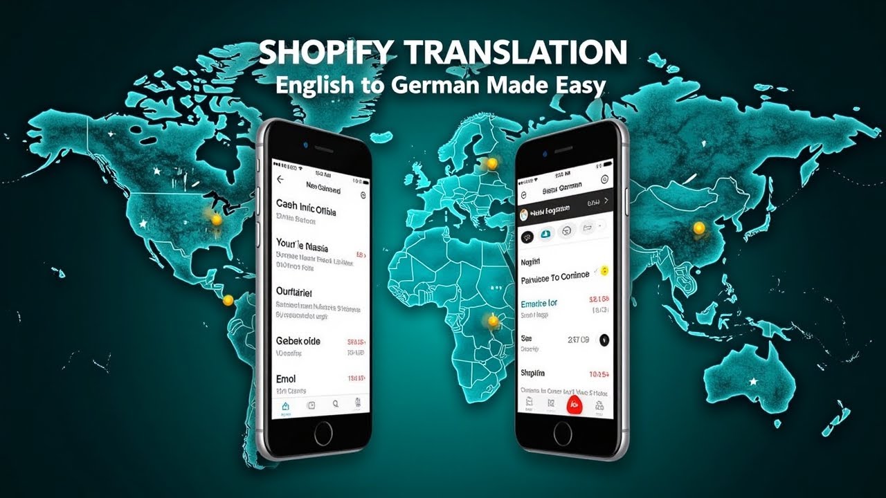 how to translate english to german language in shopify store !