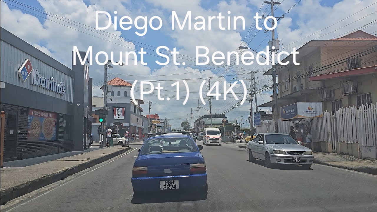 Driving in Trinidad & Tobago - Diego Martin to Mount St. Benedict Abbey (Part.1) [Trinidad] (4K)