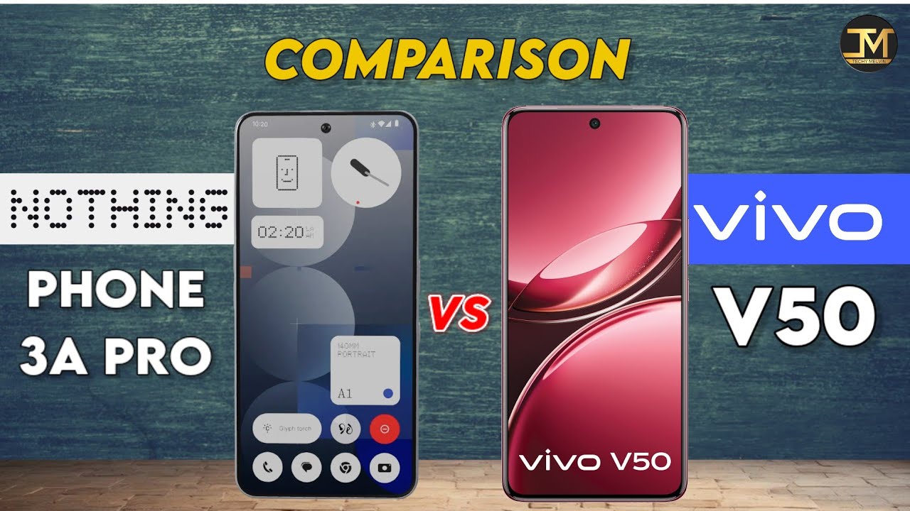 Nothing Phone 3a Pro vs vivo V50 : White Phone is Best ❓🧐