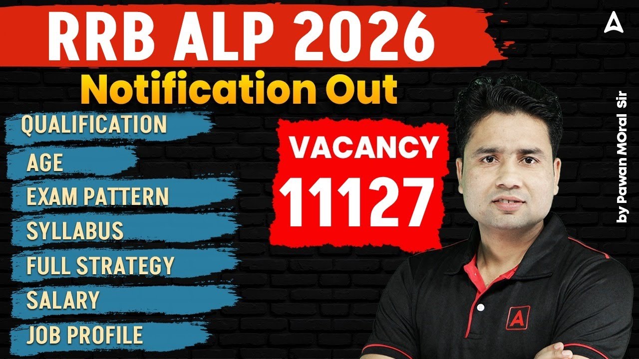RRB ALP New Vacancy 2026 | RRB ALP Syllabus, Qualification, Exam Pattern & Age |ALP New Vacancy 2026