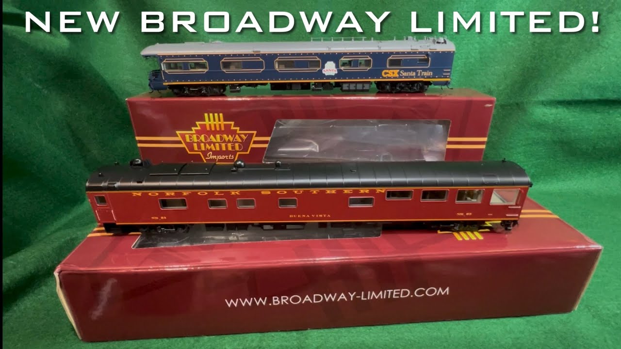 Новый инспекционный вагон и вагон для рождественского поезда от компании Broadway Limited Imports!