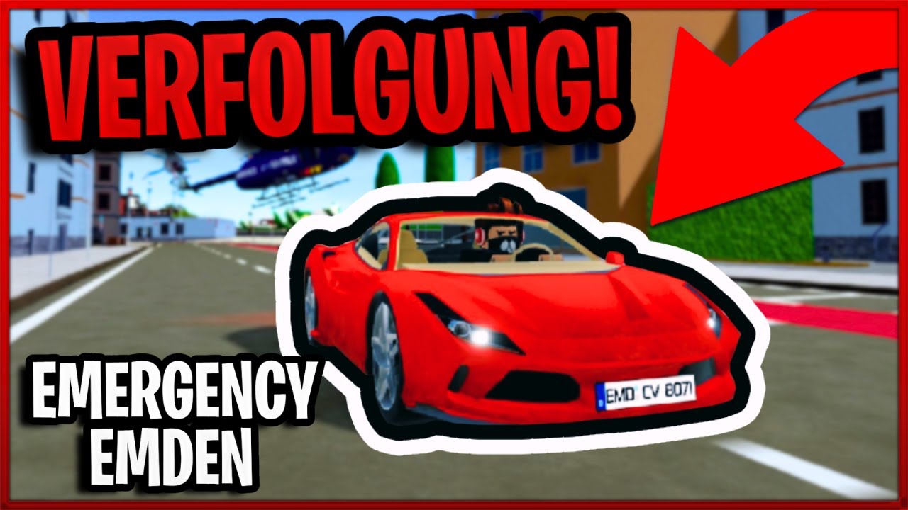 SCHNELLSTES AUTO gegen POLIZEI HELIKOPTER in Emergency Emden!? ENTKOMME ich der POLIZEI?! | Roblox