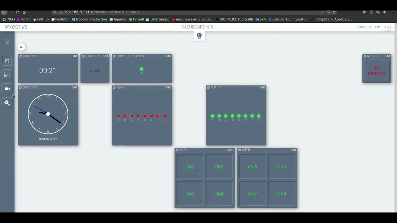 MQTT IPX800V5 MOSQUITTO BROKER