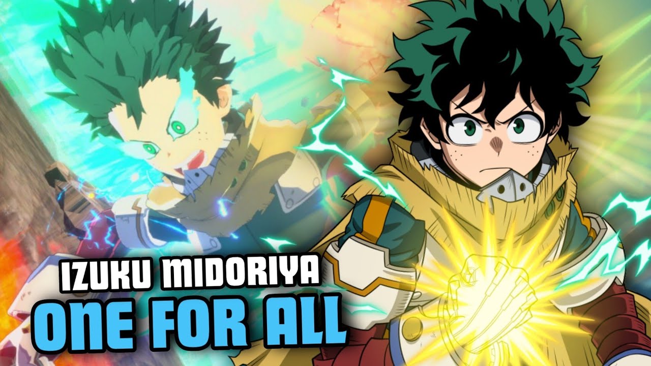 Victoria con Izuku Midoriya en My Hero Ultra Rumble 