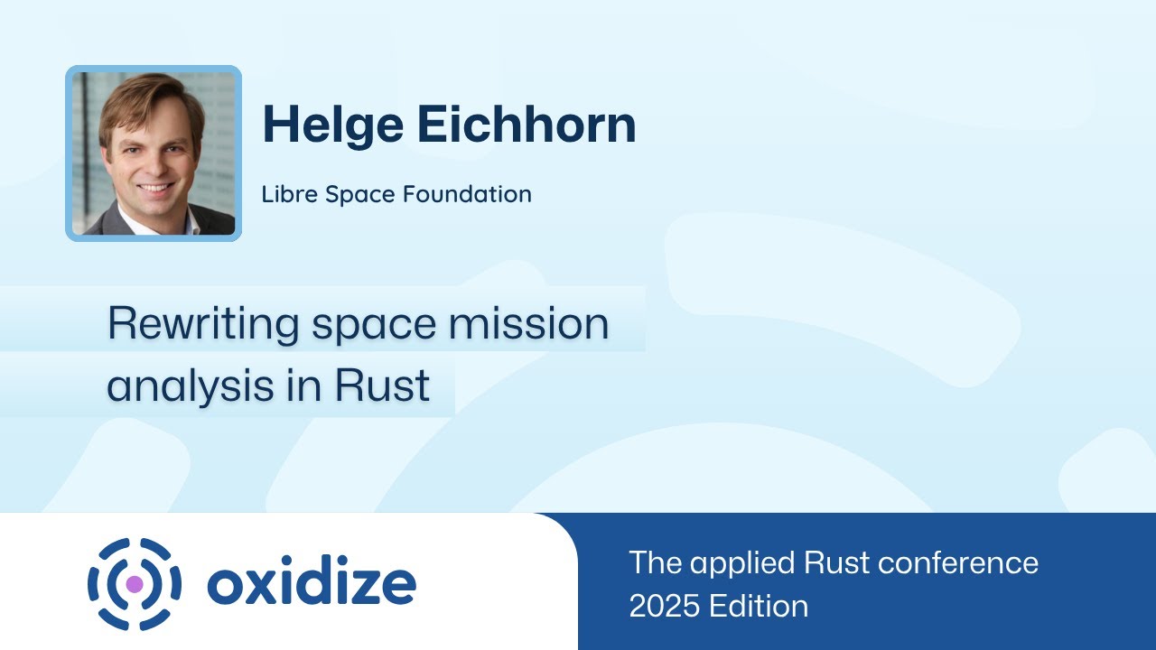 Rewriting space mission analysis in Rust