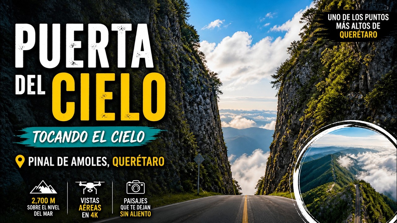 🎥 PUERTA DEL CIELO en Pinal de Amoles 😱 | Toma Épica en Dron 4K