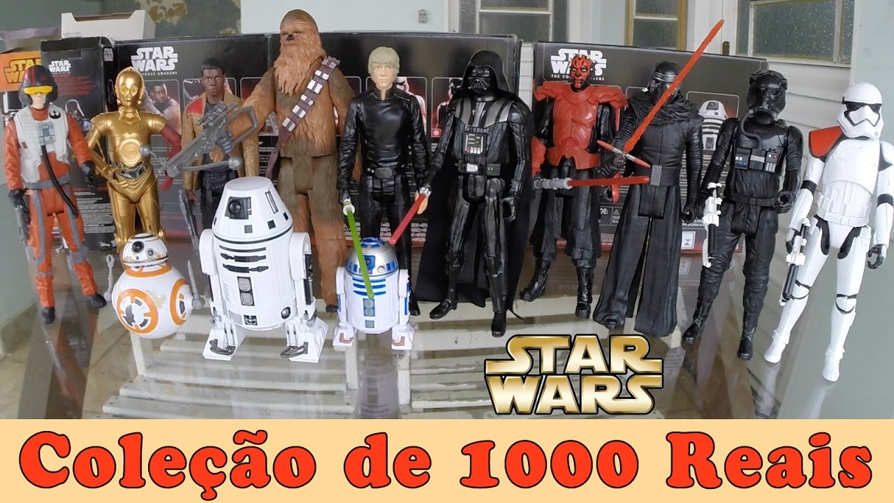 Coleção Star Wars com 13 Bonecos 2017 : Darth Vader, Luke Skywalker e mais