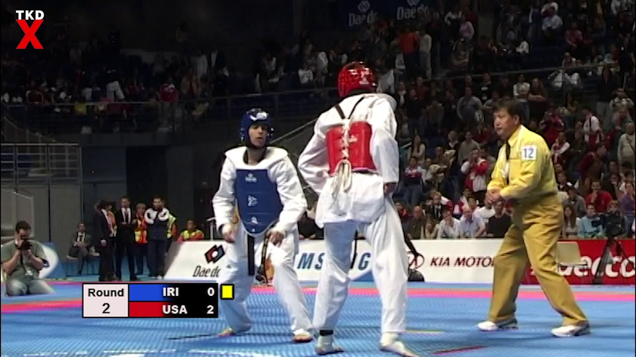Taekwondo Worlds 2005 Male Welter Final - Steven Lopez (USA) v Ali Tajik (Iran)