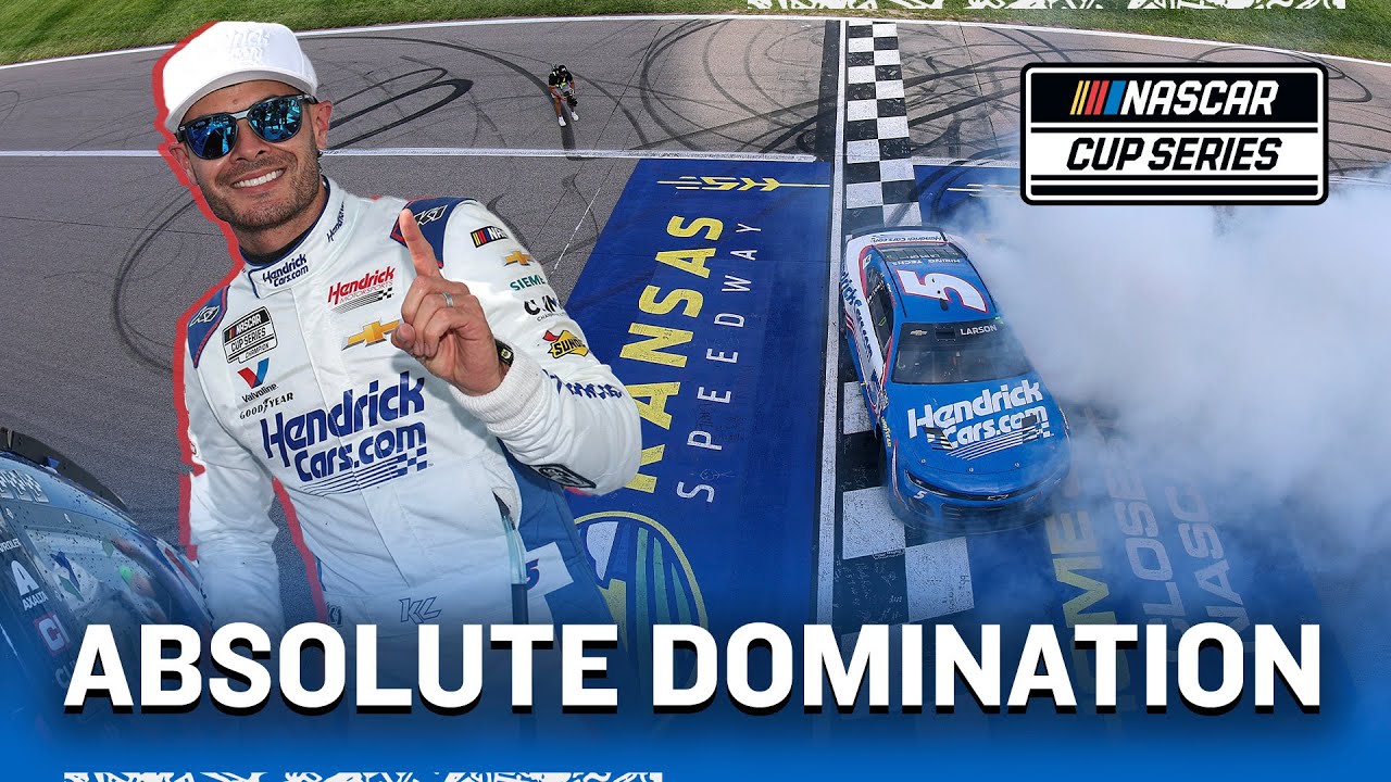 Kyle Larson Crushes the Field at Kansas | NASCAR AdventHealth 400