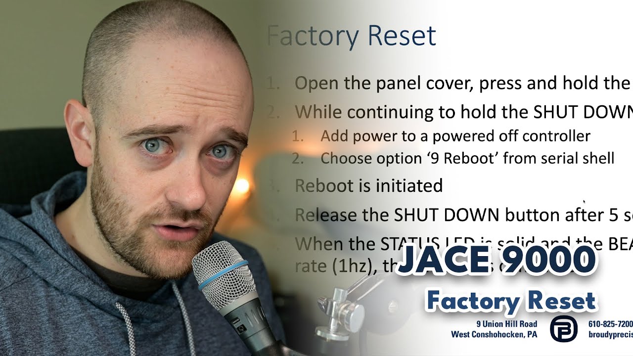 JACE 9000 Factory Reset