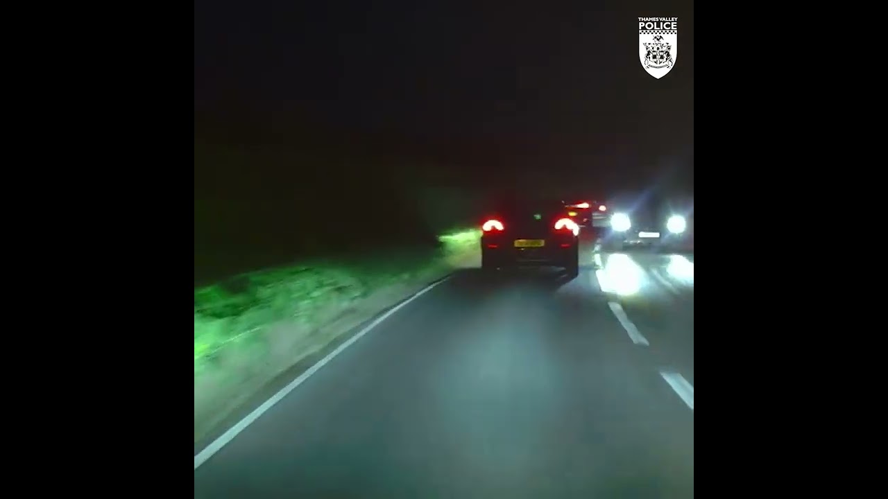Police dashcam footage of Parfitt's driving