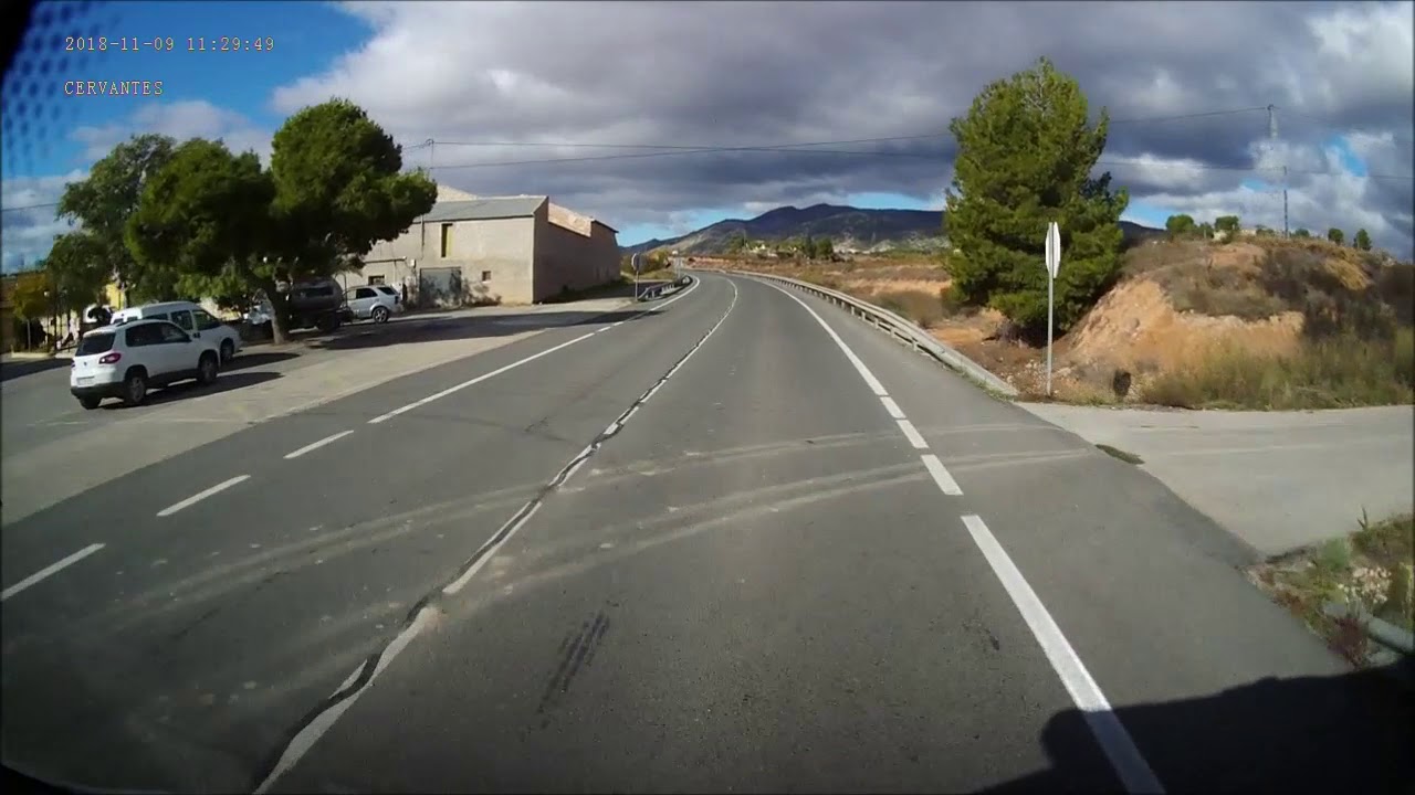 Approach to Camping El Tranquilo, Southeast Spain. 09/11/2018 (N38°24'32.9'' W001°05'08.0'')