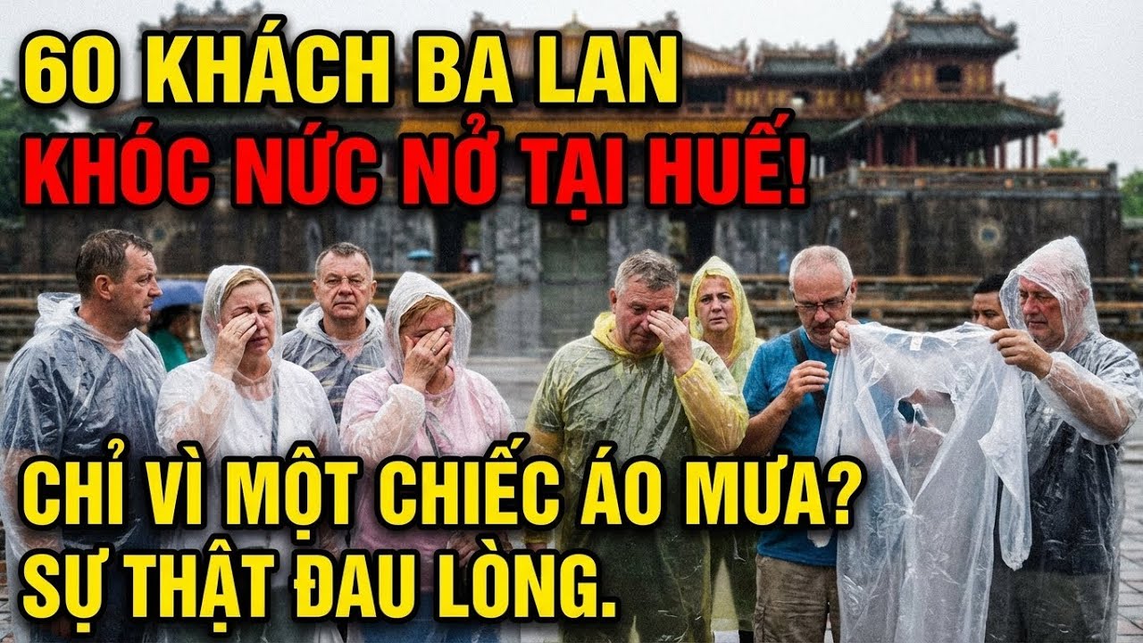 60 Du Khách Ba Lan Rơi Lệ Ở Huế Chỉ Vì 1 Chiếc Áo Mưa