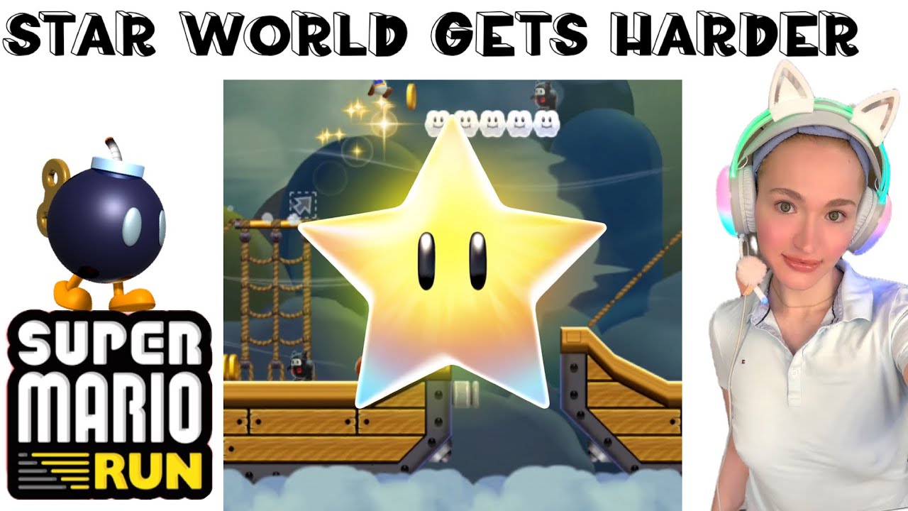 Super Mario Run Star World 2 Gameplay | Bonus Level Challenge Continues
