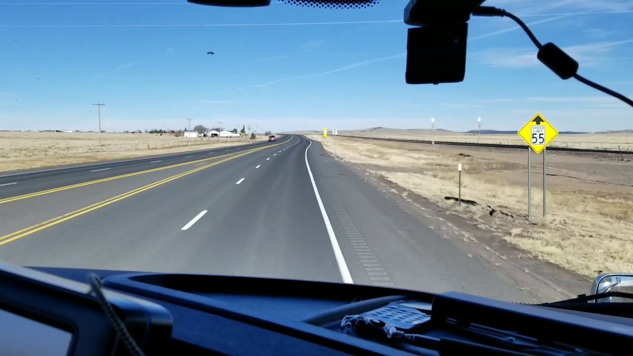 Driving in Old School New Mexico on Hwy 87 Westbound