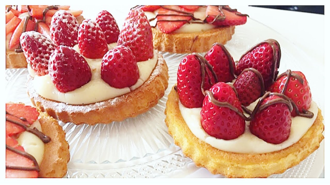 ❥ Tarte renversé aux fraises.