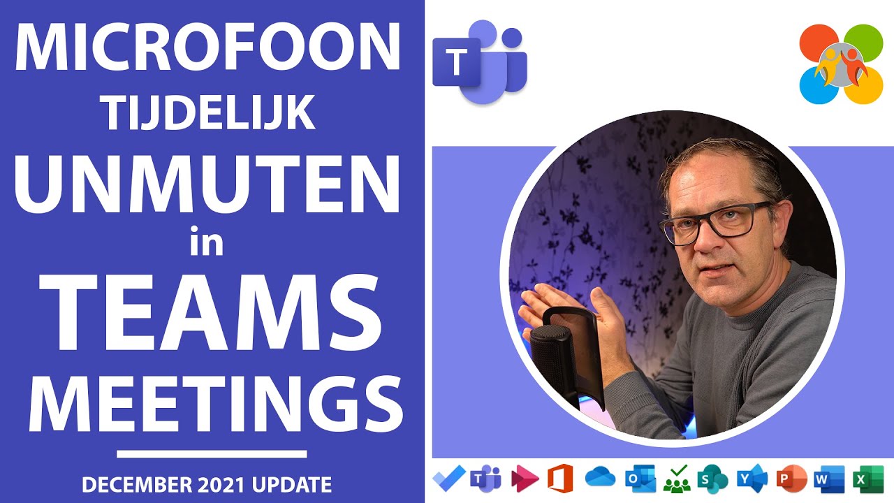 Echt handig! Tijdelijk unmuten / dempen opheffen van je microfoon in Teams (December 2021 Update)