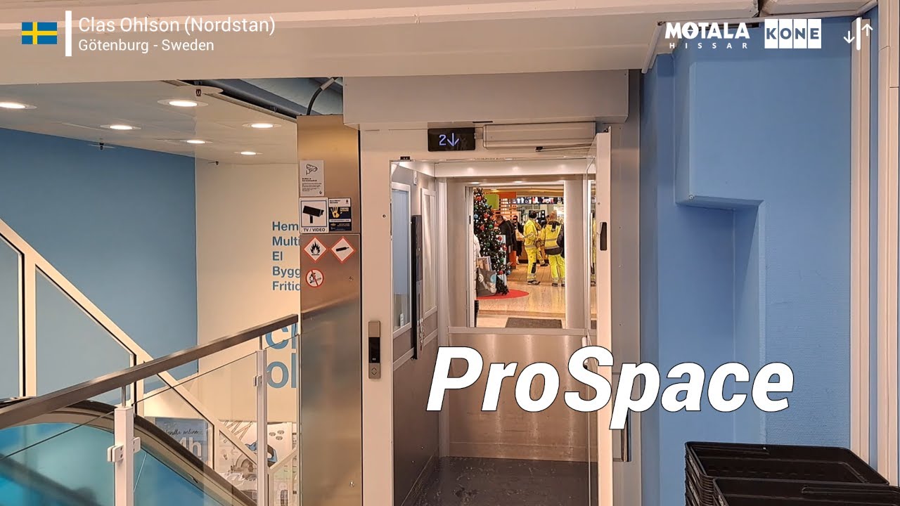 KONE ProSpace Elevator - Clas Ohlson, Nordstan, Gothenburg, SE