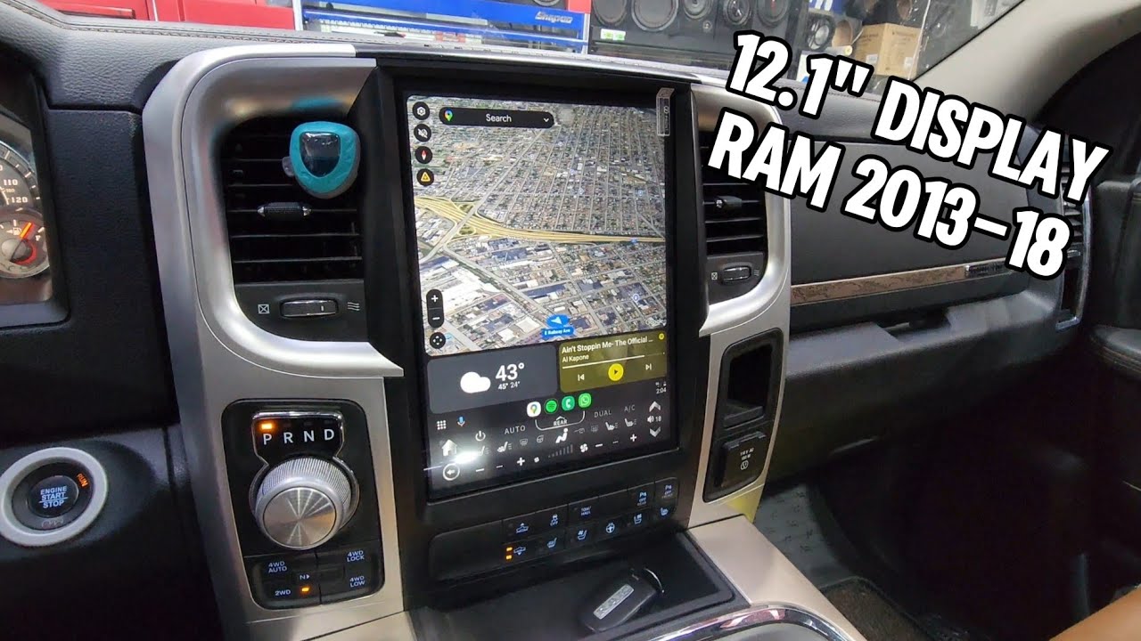 Подробная установка радиоприемника Dodge RAM Tesla Style с помощью Wireless Carplay!