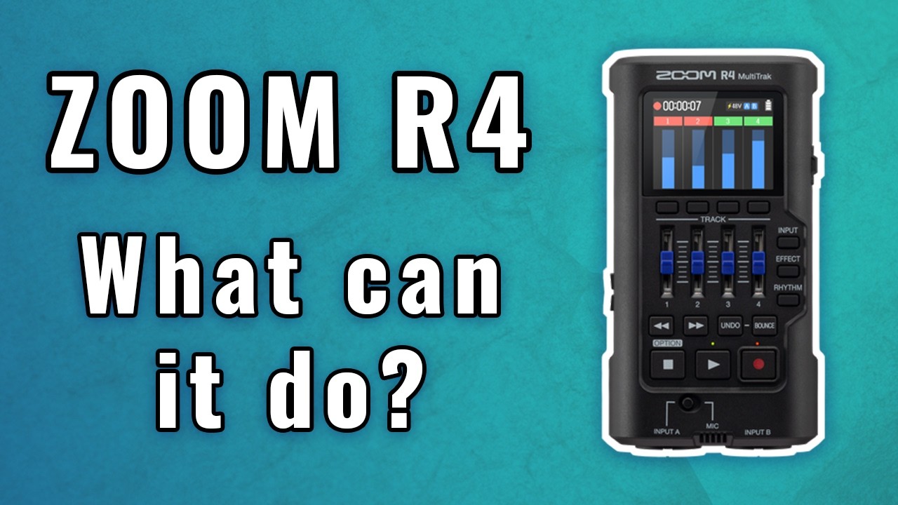 How I record music using the Zoom R4 multitrack recorder