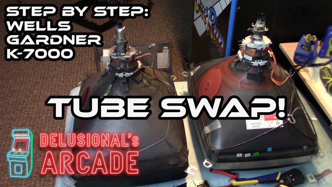 How to swap a TV tube into an arcade [K7000]