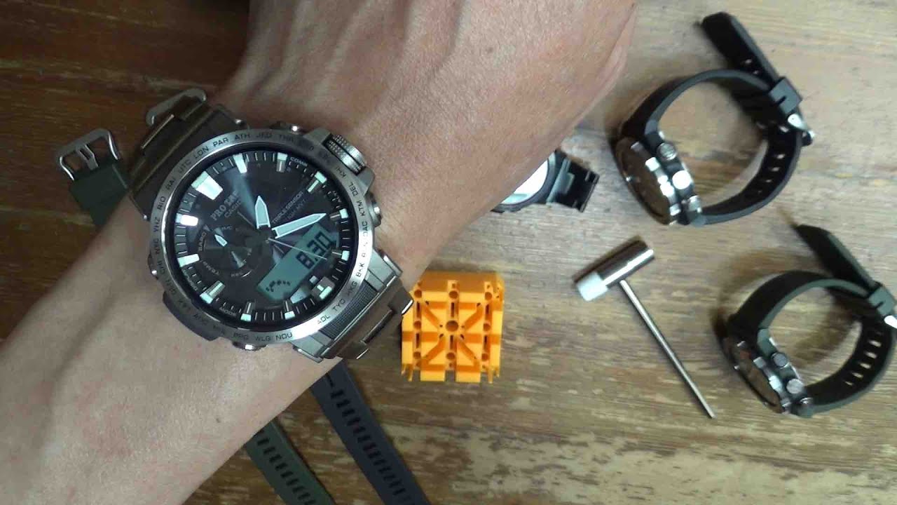 カシオプロトレック60シルバーチタンモデル