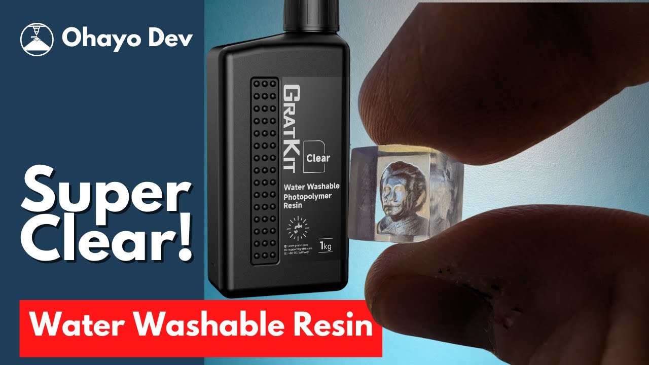 Super Clear 3D Resin Review: GatKit Water Washable Transparent Resin