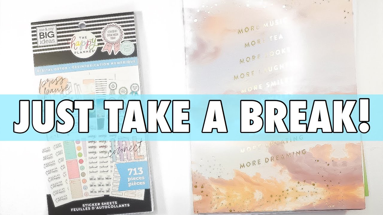 NEW RELEASE HAPPY PLANNER DIGITAL DETOX LINE ACCESSORIES UNBOXING | PLANNER COMPANION + STICKERS