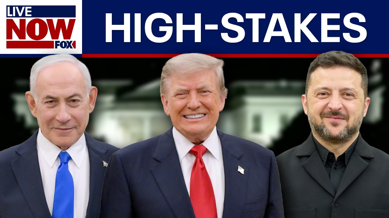 Trump hosts Netanyahu & Zelenskyy at White House: 