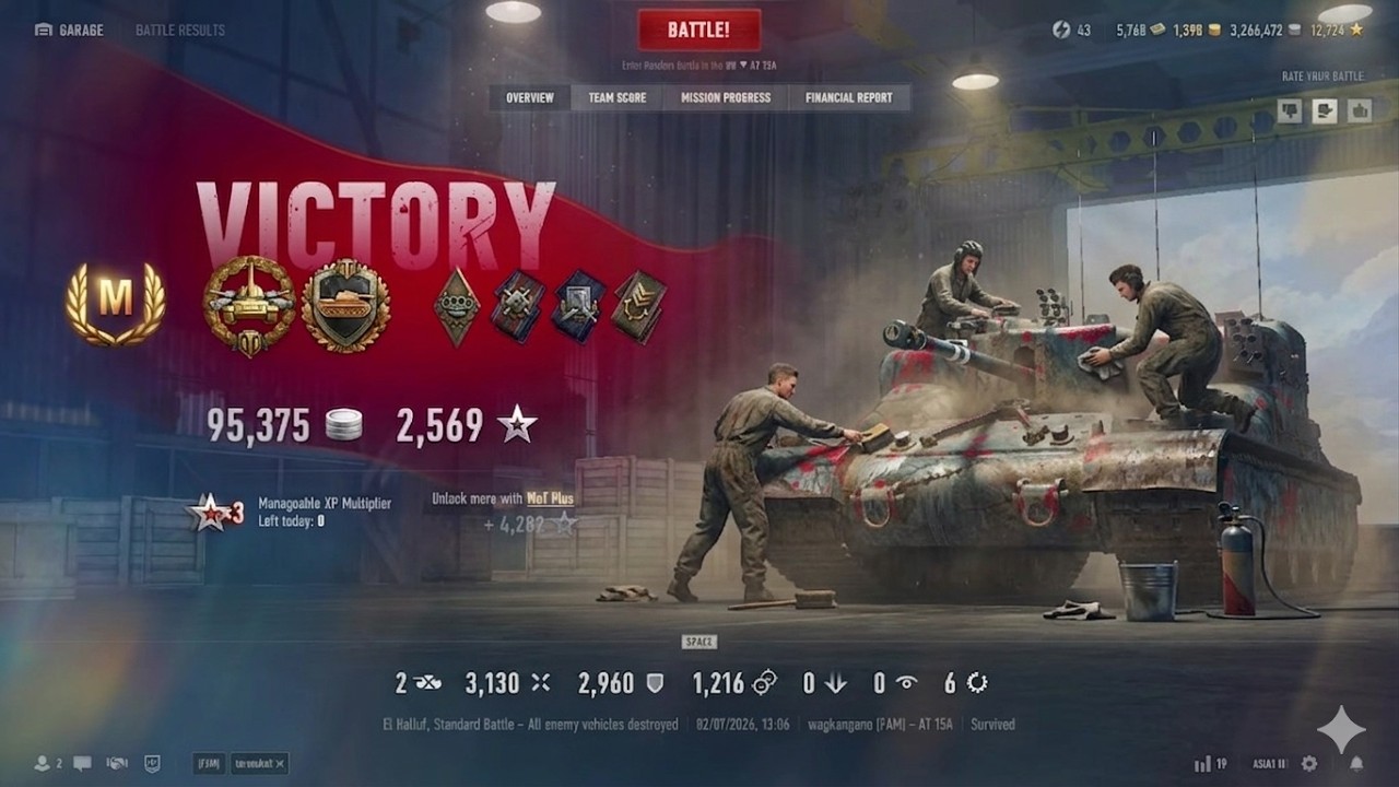 AT 15A • 3.1K DMG • 2.9K Blocked • 1.2K Spot Dmg • Full Gameplay
