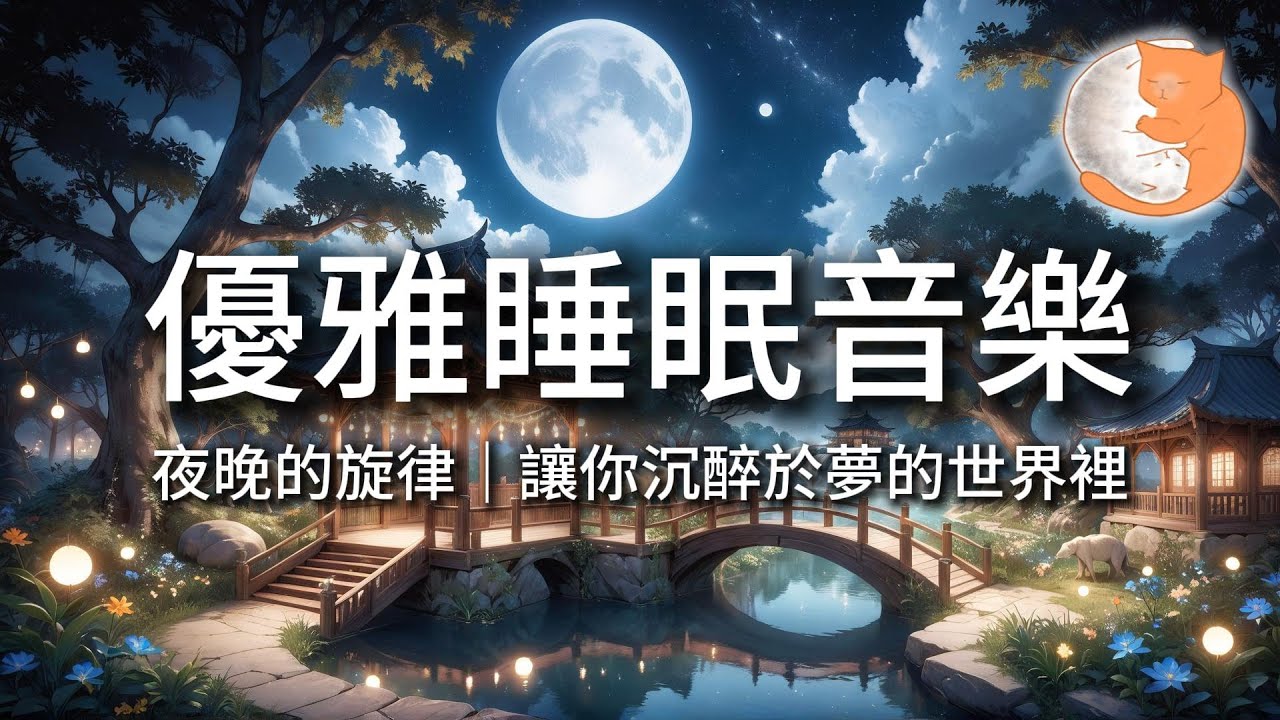 【100%無廣告放鬆音樂】優雅睡眠音樂｜夜晚的旋律，讓你沉醉於夢的世界裡｜一小時鋼琴音樂