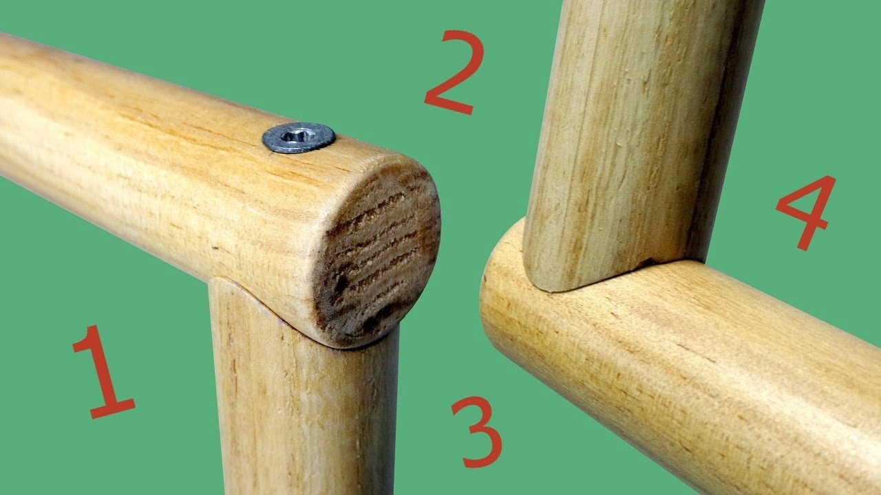 👍 Trucos para unir varillas redondas de madera