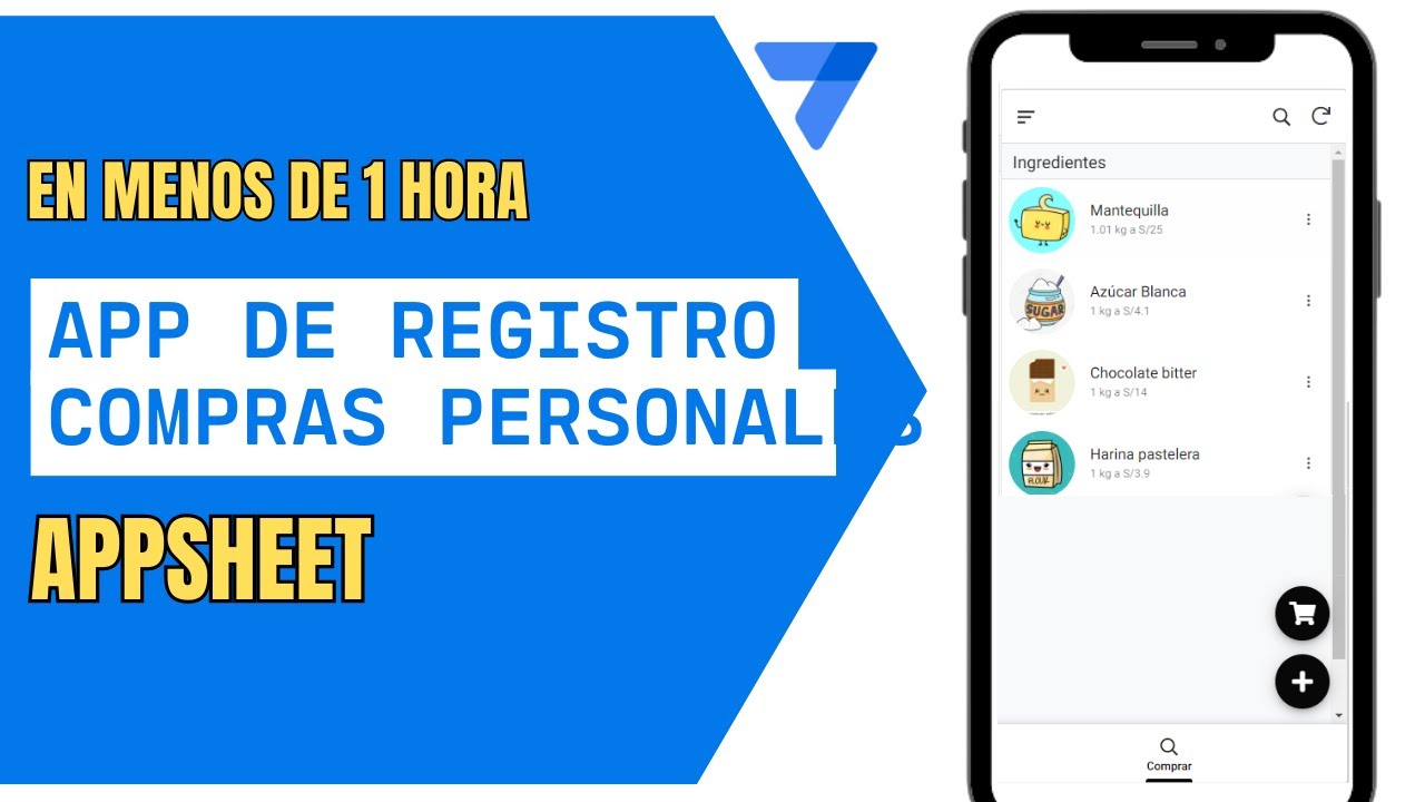 PASO A PASO: Cómo DESARROLLAR tu propia APP de lista de compras| #appsheet