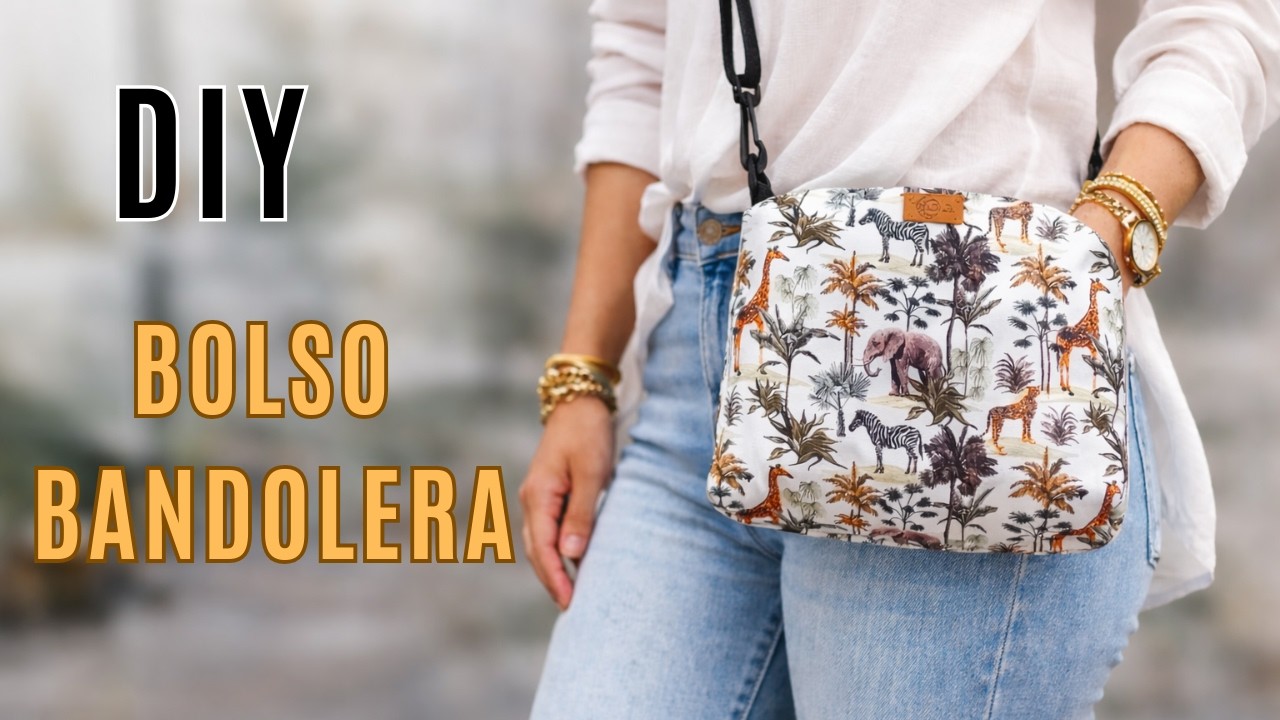 Como hacer un BOLSO BANDOLERA muy fácil y Rápido🧵  | DIY | tutorial |