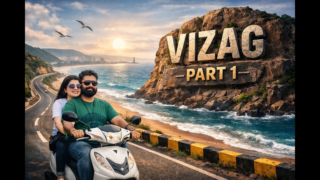 Exploring Vizag on Scooty 🛵 | Beach Roads & Real Moments | Part 1 | @MishraEntertainment5