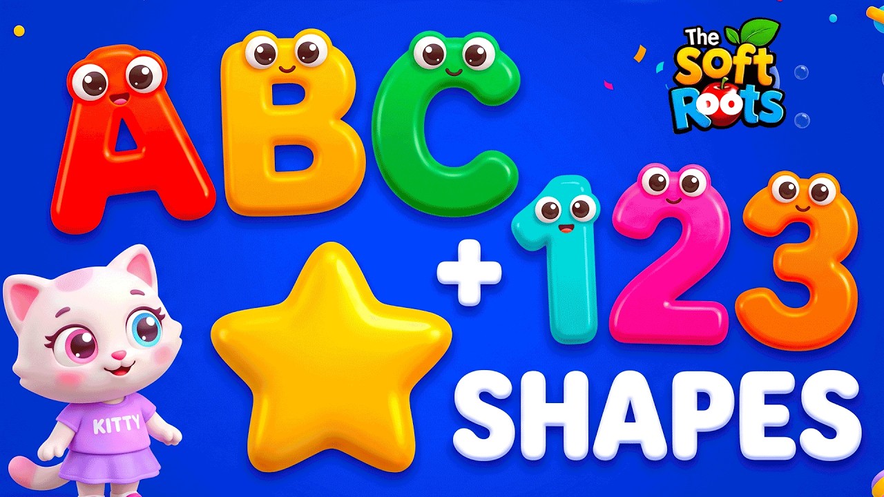 Preschool Learning activities for 3 year olds at home | Learn ABC Phonics Shapes Numbers Colors 🌈