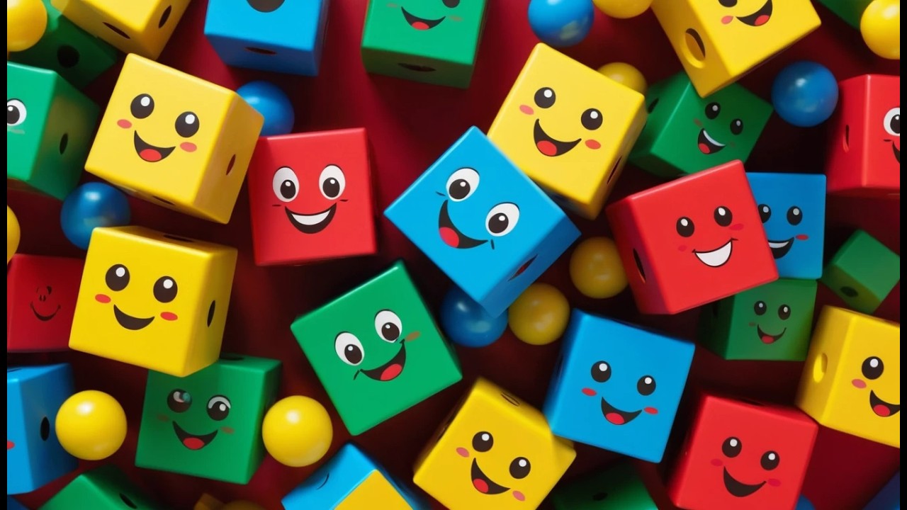 Cuatro Pequeños Bloques Apilados | Canción de Construcción y Colores para Niños