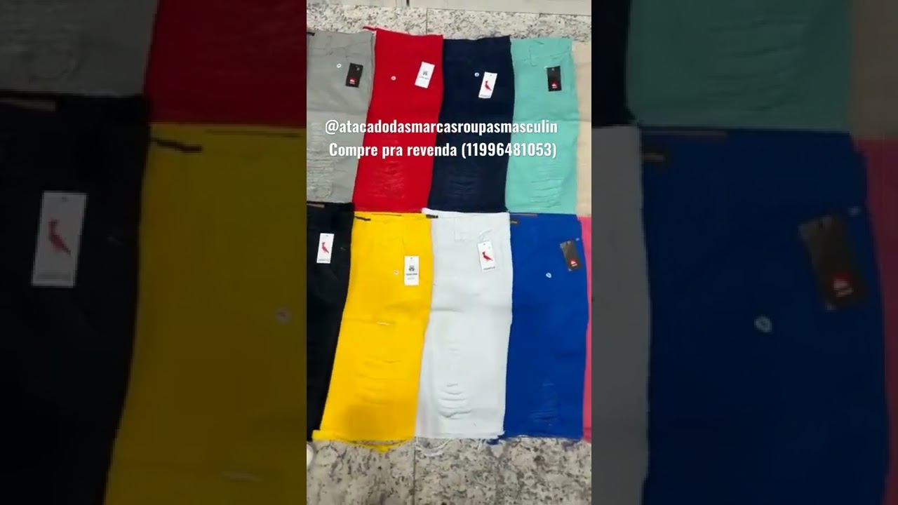 fabricante de bermudas brim colorida direto do Br&aacute;s s&atilde;o Paulo 🥰 (11996481053)