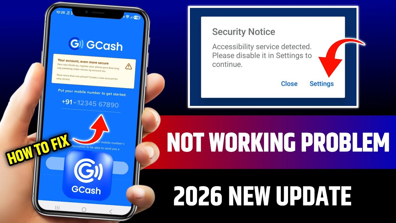 GCash Security Notice Accessibility Service Detected Please Disable It In Settings To Continue 2026