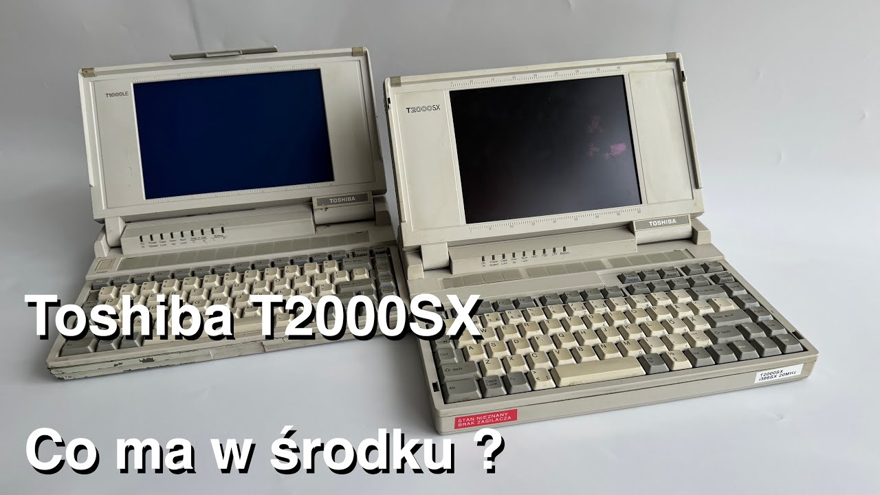 Jak wygląda laptop z 1992 roku od środka? | Toshiba T2000SX | VLOG